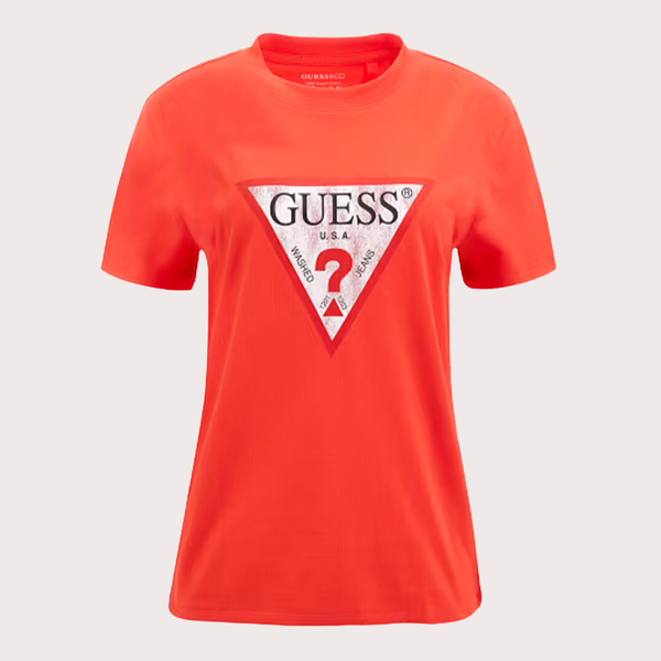 Guess - Camiseta Con Logo Triangular