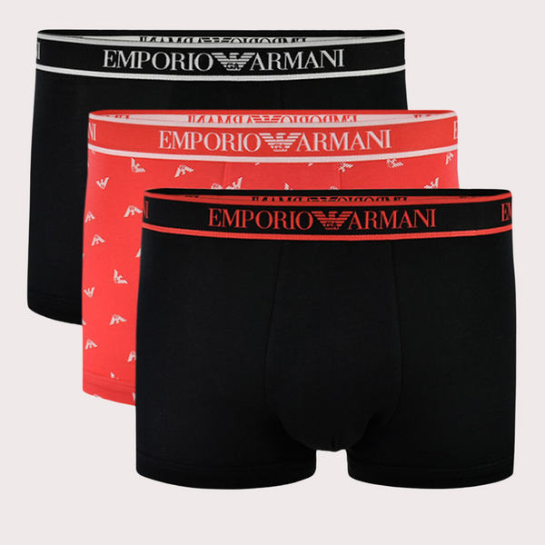 Emporio Armani - Pack De Tres Calzoncillos Bóxer Con Logo