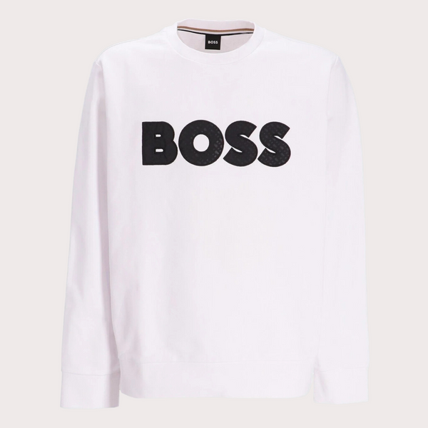 BOSS - Sudera Cuello Redondo Blanco