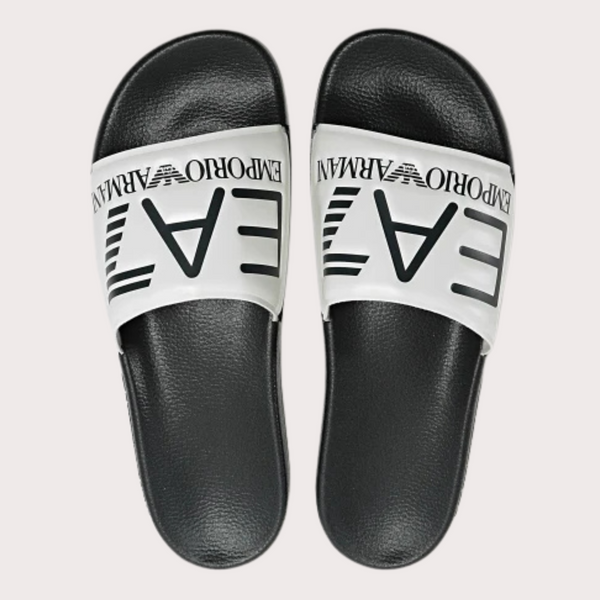 EA7 - Chanclas De Playa Sliders Negro/Blanco