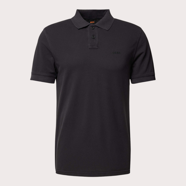 BOSS - Polo de Algodón Negro