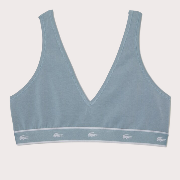 Lacoste - Bralette Basica Con Cuello De Pico