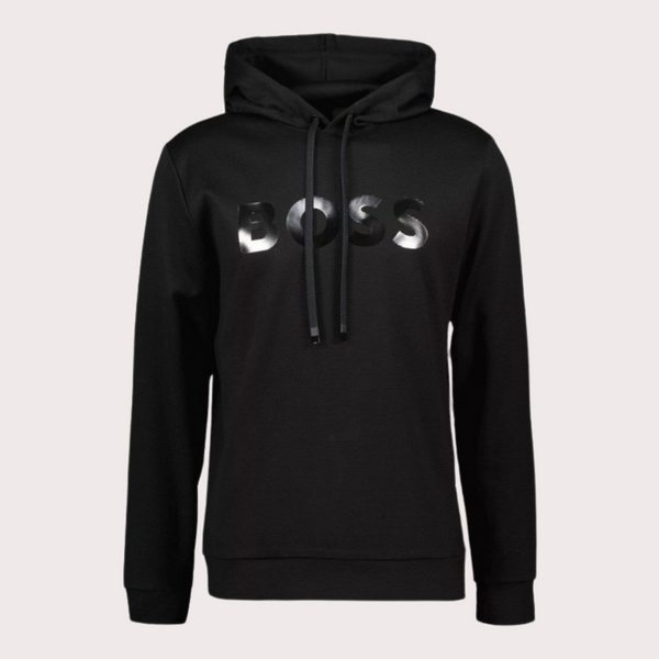 BOSS - Sudadera Soody Efecto Espejo Negro