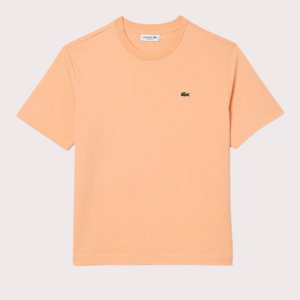 Lacoste - Camiseta Básica Con Logo Naranja