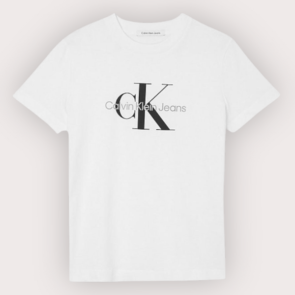 CK Jeans - Camiseta Monogram Blanco