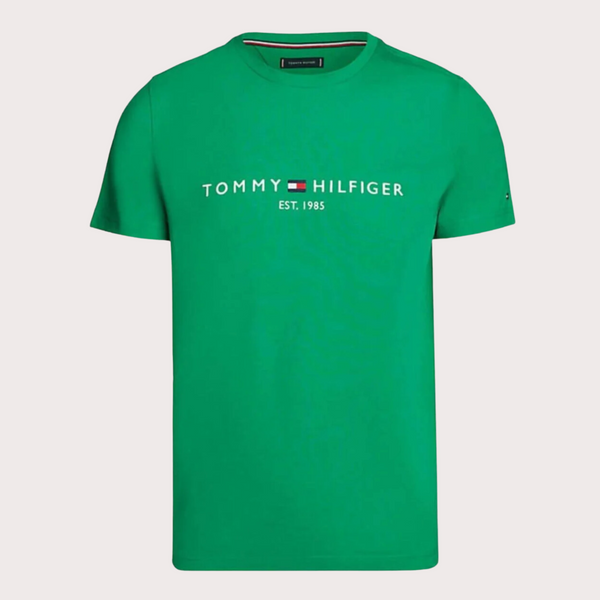 Tommy Hilfiger - Camiseta Slim Con Logo Original Verde