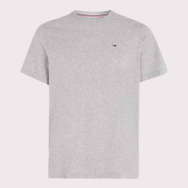 Tommy Jeans - Camiseta Básica Con Logo Gris