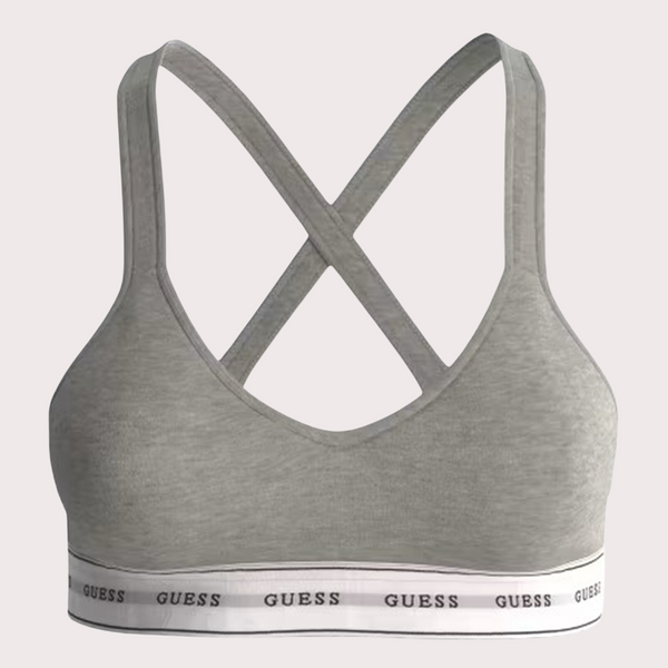 Guess - Bralette De Algodón Elástico Con Relleno