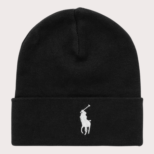 Polo Ralph Lauren Gorro de Algodón Negro