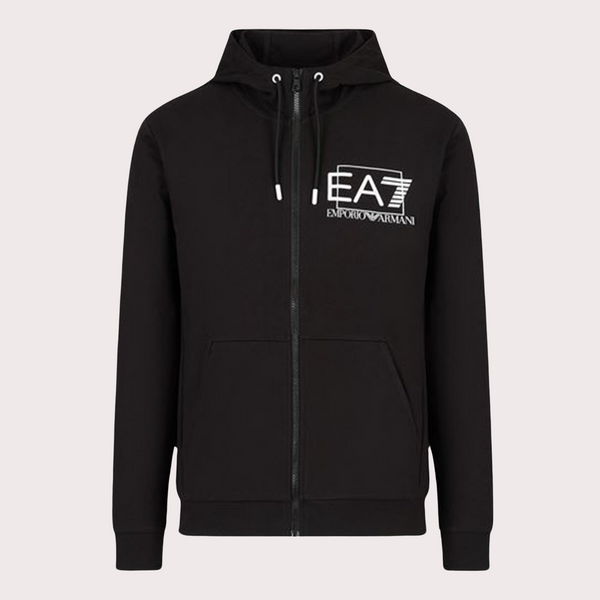 EA7 - Sudadera Con Cremallera Completa Y Logo