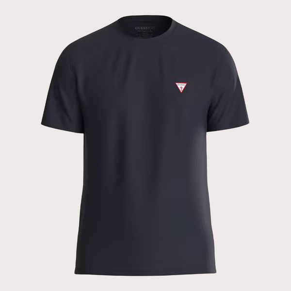 Guess - Camiseta Logotipo Triángulo Pequeño Negra