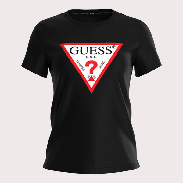 Guess - Camiseta Triángulo Logotipo