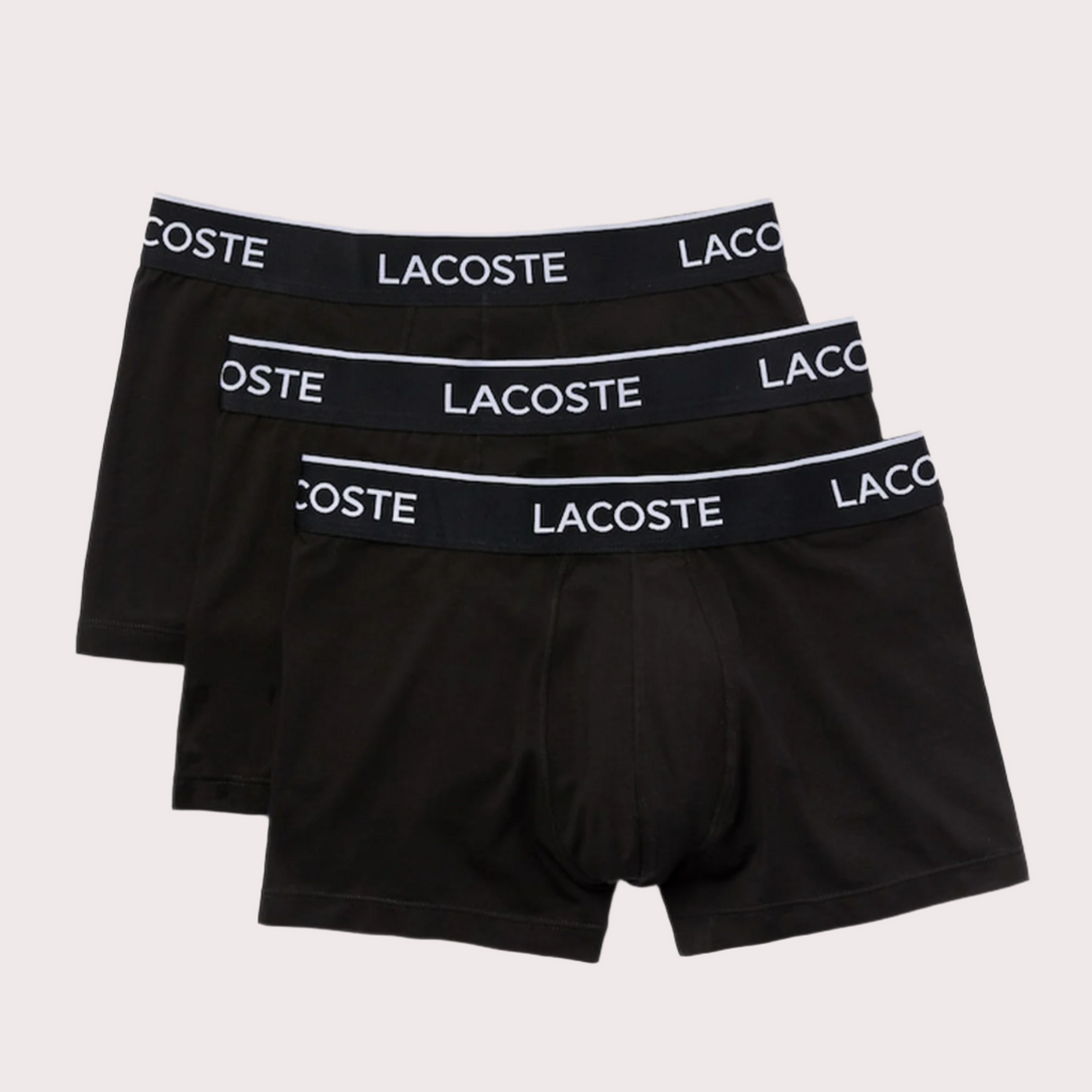 LACOSTE Pack De 3 Calzoncillos Boxer De Hombre De Estilo Casual Calore Moda